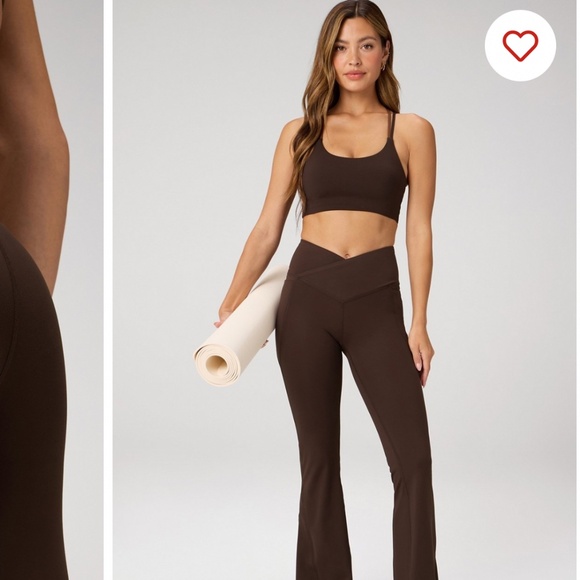 Fabletics Oasis PureLuxe High-Waisted Crossover Flare Pants - Picture 3 of 8